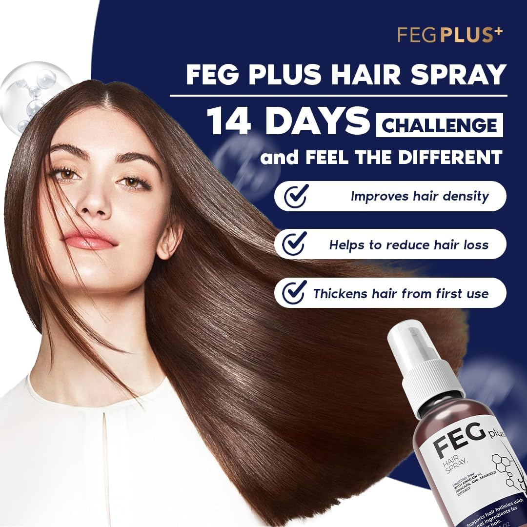 FEGPLUS Minoxidil Hair & Beard Growth Serum (50ml), Rosemary Oil for Hair Growth Booster