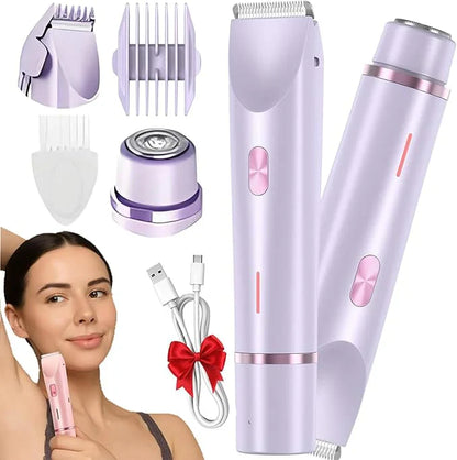 Dual head electric shaver
