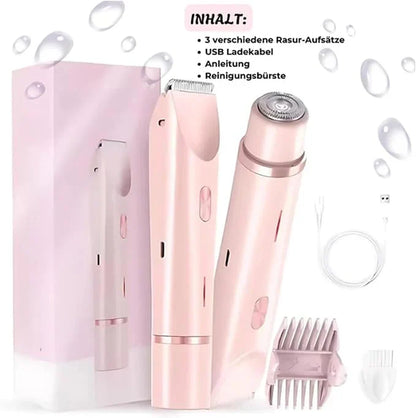 Dual head electric shaver