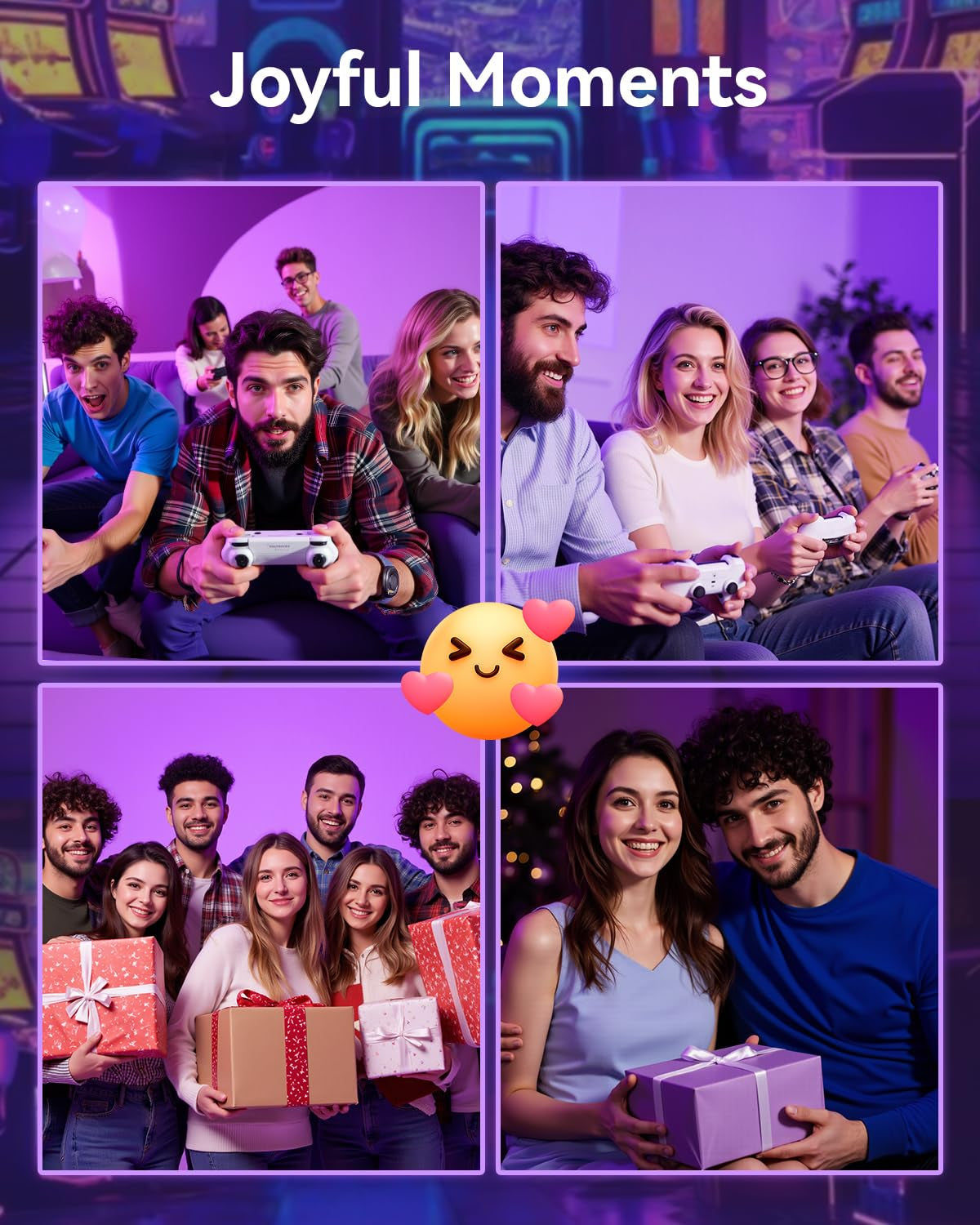 Retro Gaming Console, 20,000+ Retro Game Stick, 23 Emulators, 4K HD TV Game Stick with 2 Wireless Controllers