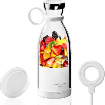 Portable Blender for Shakes and Smoothies with 11.83 Oz Travel Cup and Lid,