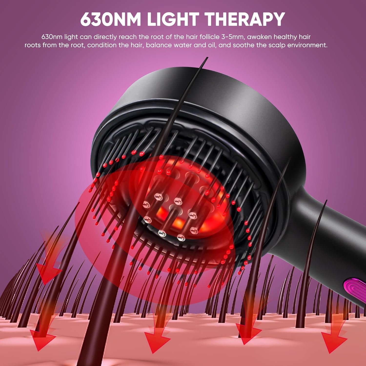 3 in 1 Scalp Massager Hair Growth Hair Oil Applicator, Waterproof Electric Scalp  Head Massager