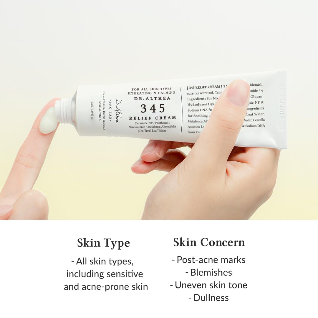 Dr.Althea 345 Relief Cream | Moisturizer for Soothing Recovery and Blemish Care