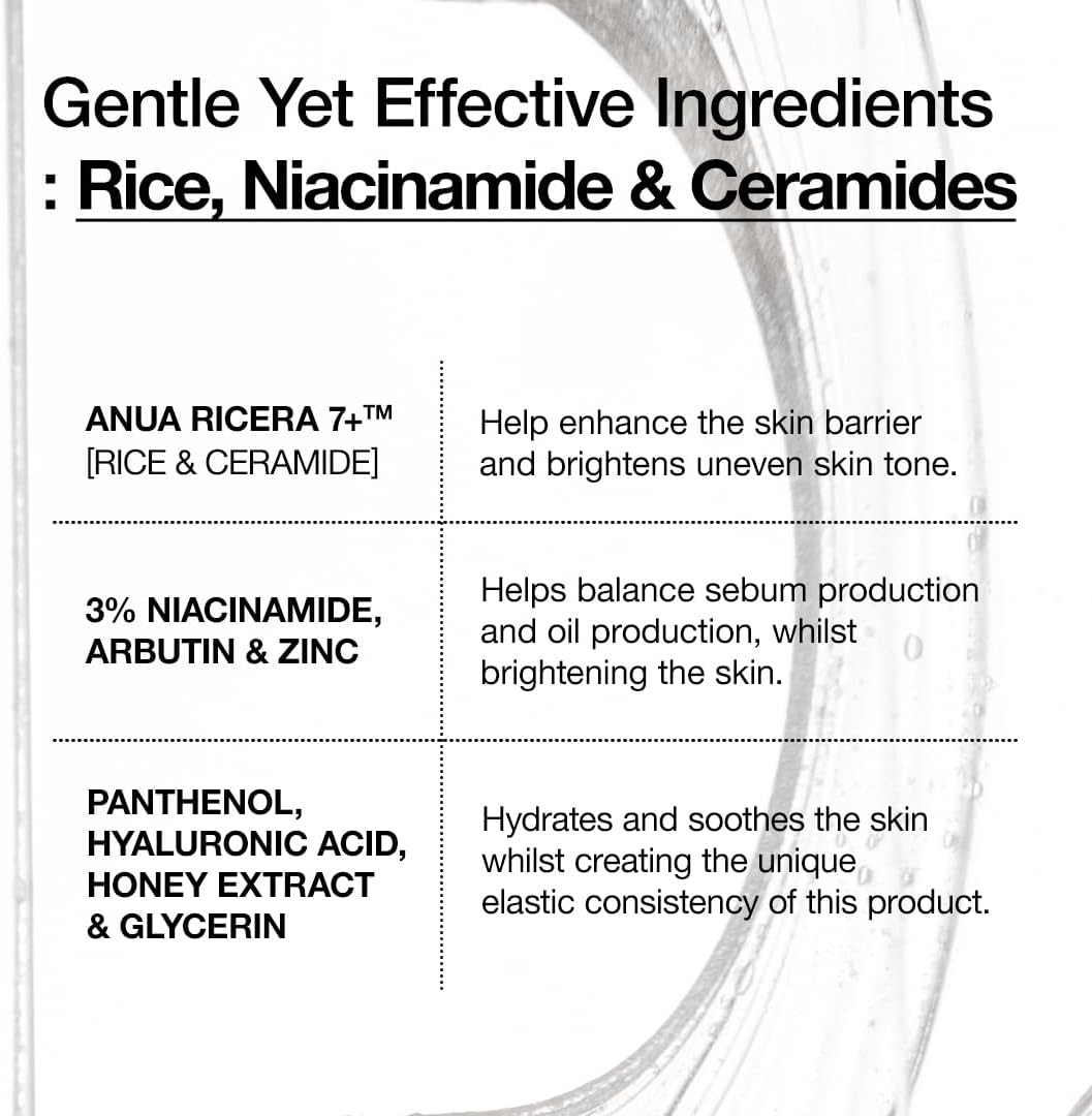 🌾 ANUA Rice Ceramide 7 Hydrating Barrier Serum (50ml / 1.69 fl. oz)