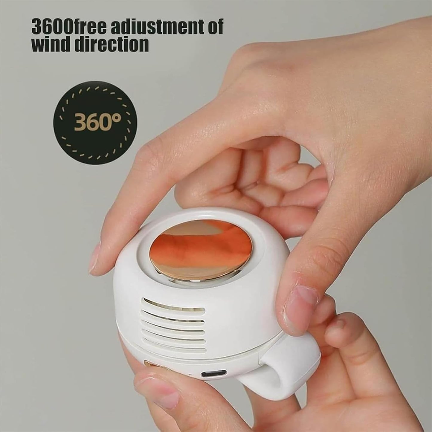 ❄️ Portable Mini Bladeless Fan – Silent USB Clip Cooling 💨