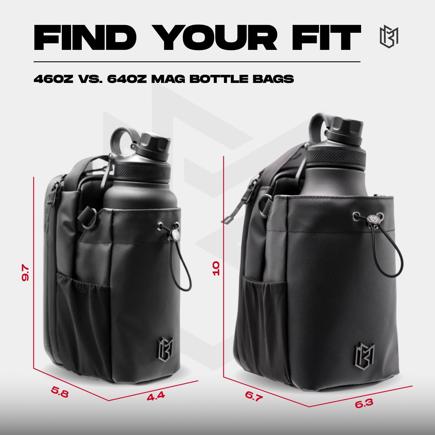 Magnetic Gym Bag for Men and Women – Sling Bottle with Magnetic Attachment | Water Bottle Holder, Gym Pouch