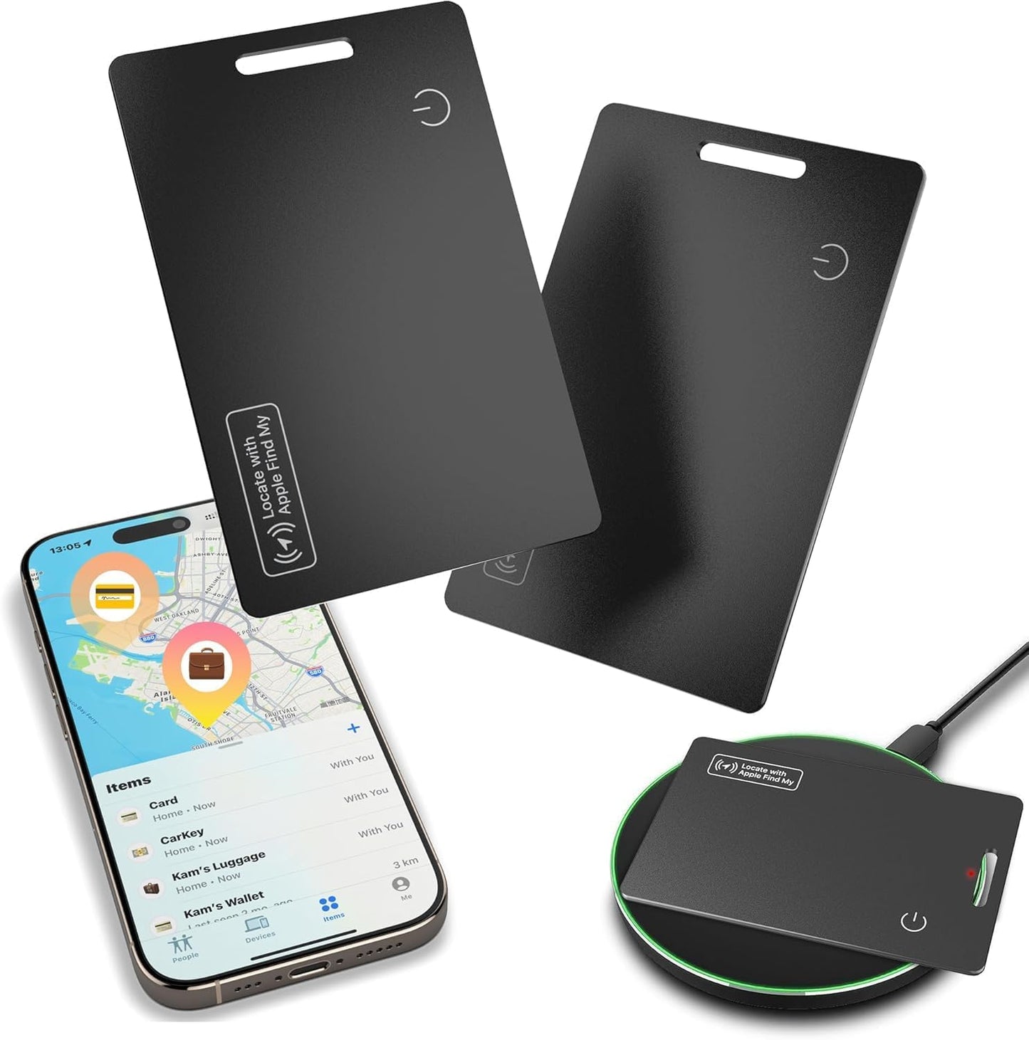 📍 Smart Wallet Tracker Card – Find Lost Items Instantly 🍎