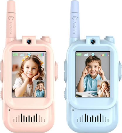 2 Pack Video Walkie Talkies for Kids