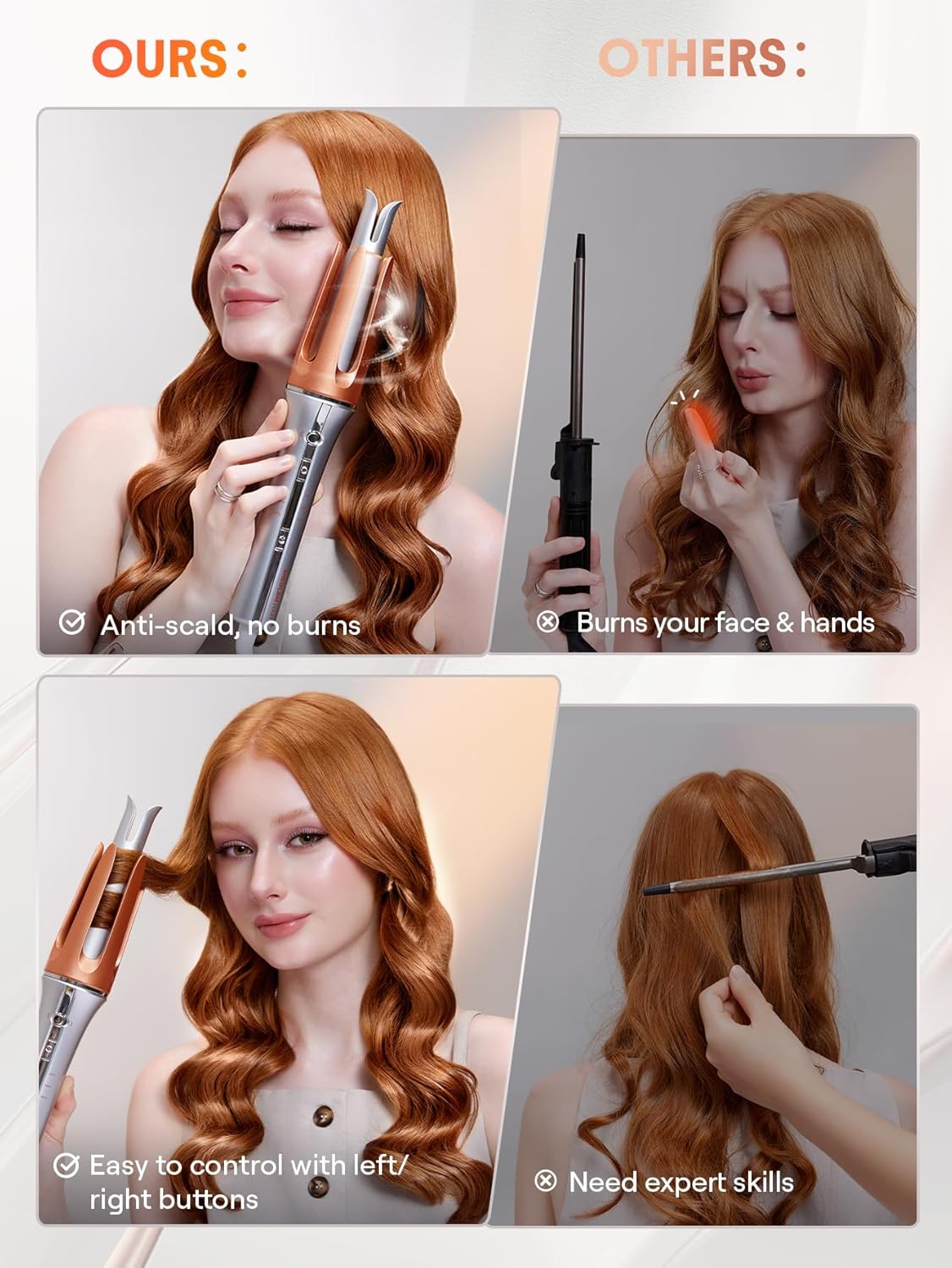 💖✨ SHEGLAM Auto Hair Curler – Perfect Curls in 60s
