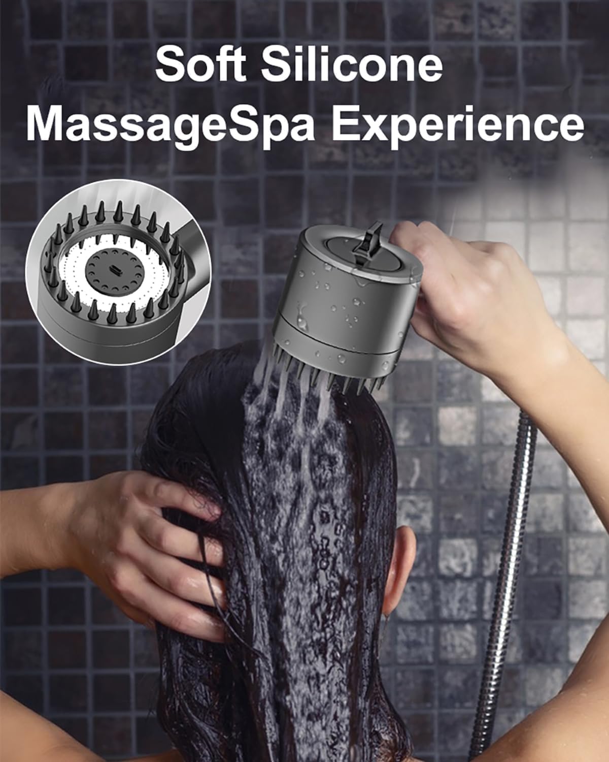 Adjustable High Pressure Shower Head for Bathing and Rinsing Fish Tank and Pets