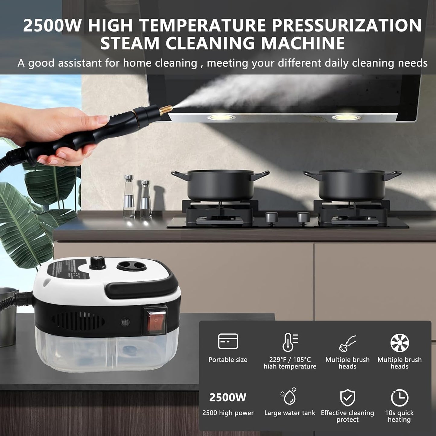 🔥High Pressure Steam Cleaning Machine for Home