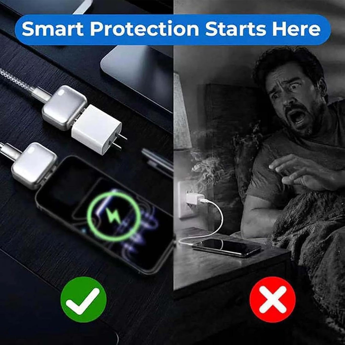 🔋Smart Auto Cut-Off Charger Adapter – Battery Protection Fast Charger⚡