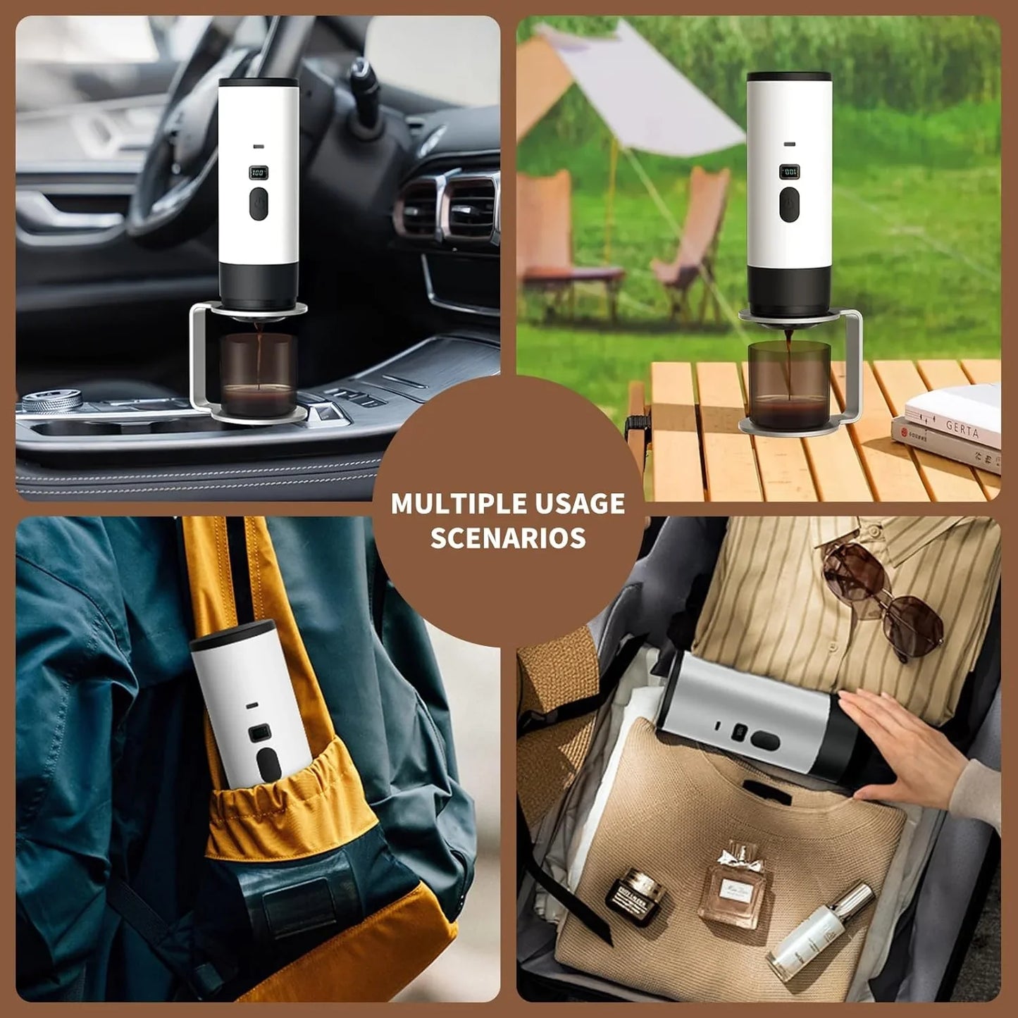 ☕ 3-in-1 Portable Coffee Maker