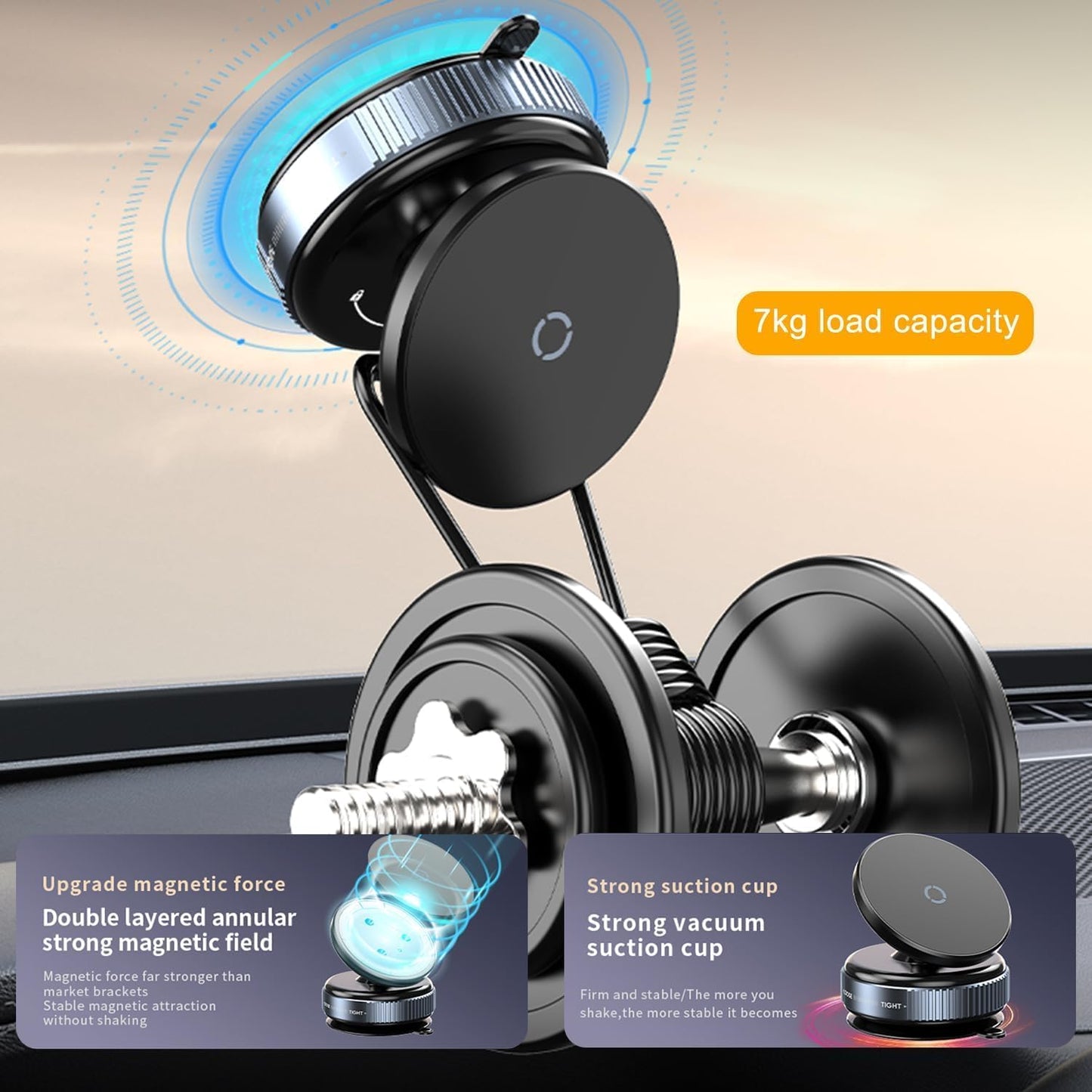 🧲 Magnetic Car Phone Holder 🚗📱