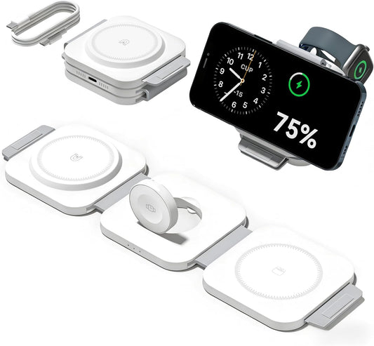 ⚡ 3-in-1 Magnetic Wireless Charging Station – Fast Charge All Your Apple Devices 🍎