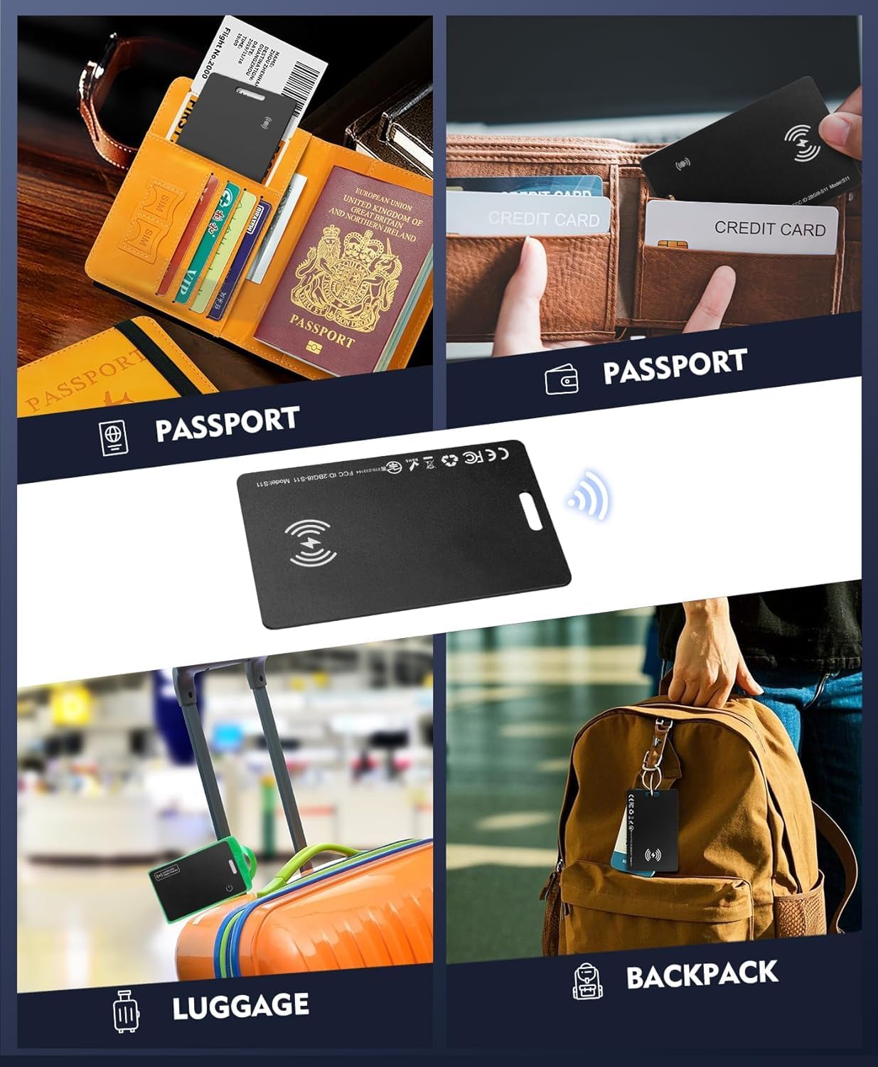 📍 Smart Wallet Tracker Card – Find Lost Items Instantly 🍎