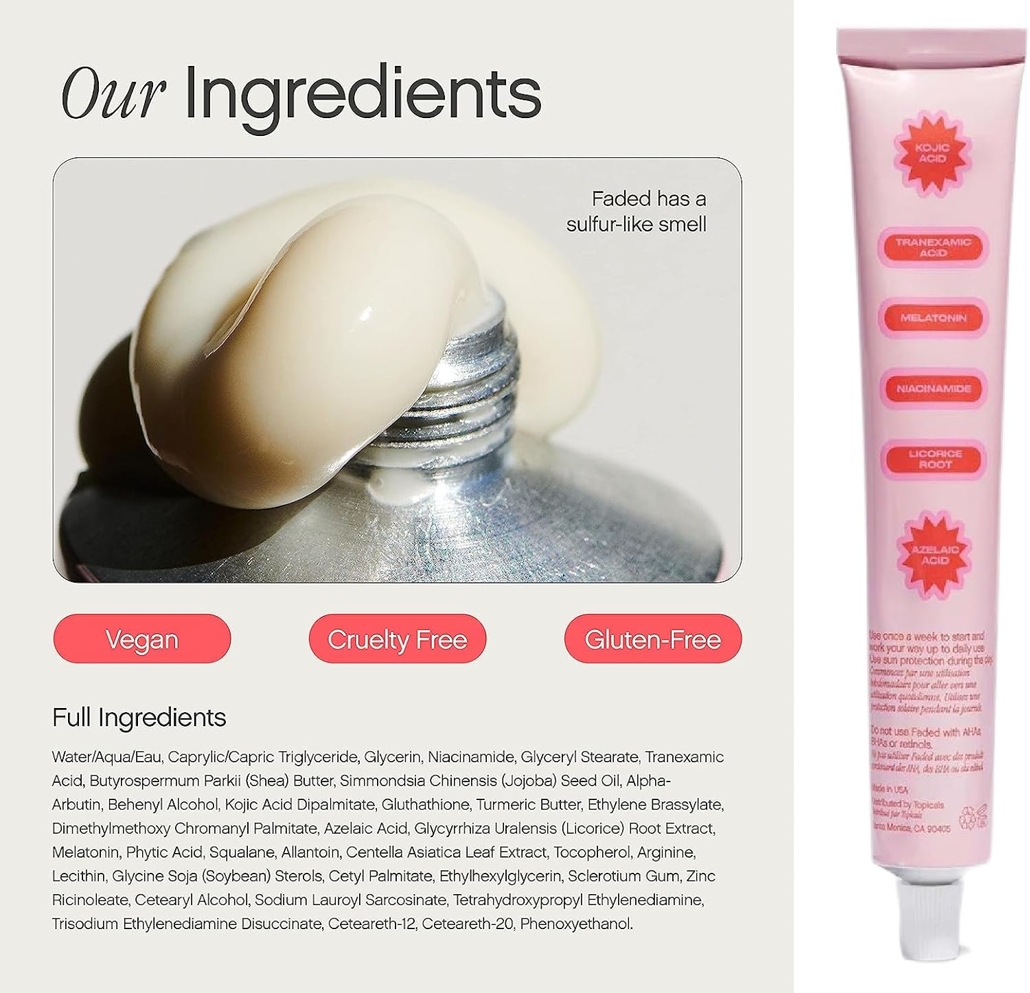 🌟 TOPICALS FADED Serum – Vegan, Gluten-Free, Cruelty-Free – 1.7oz / 50ml (NEW VERSION)