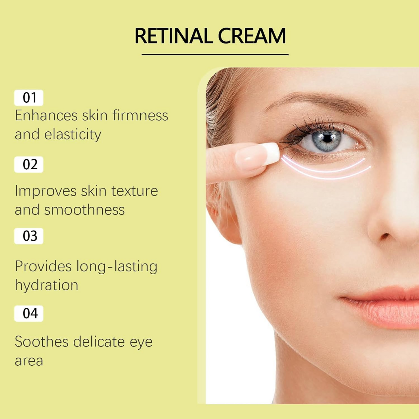 Retinal Eye Cream | Anti-Aging&Moisturizes | An Under Eye Cream For Dark Circles, Wrinkles & Puffiness