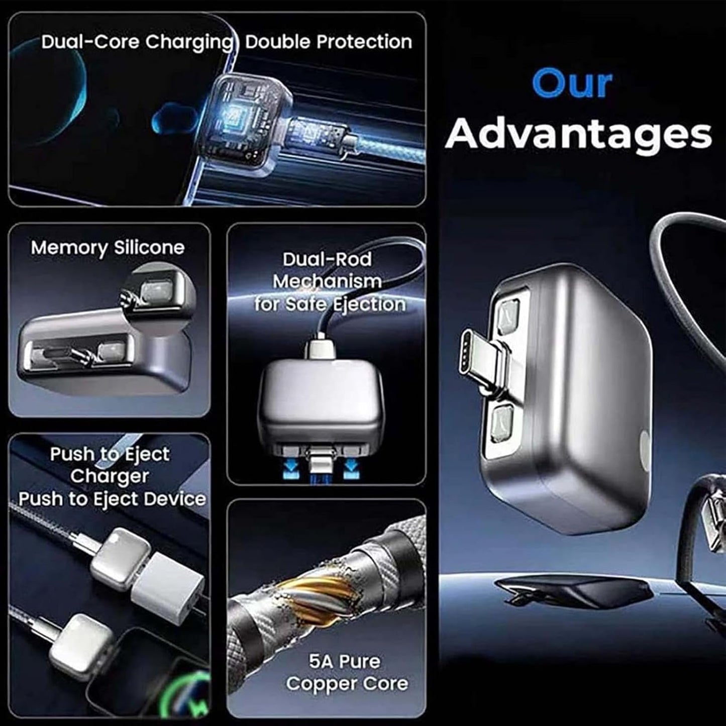 🔋Smart Auto Cut-Off Charger Adapter – Battery Protection Fast Charger⚡