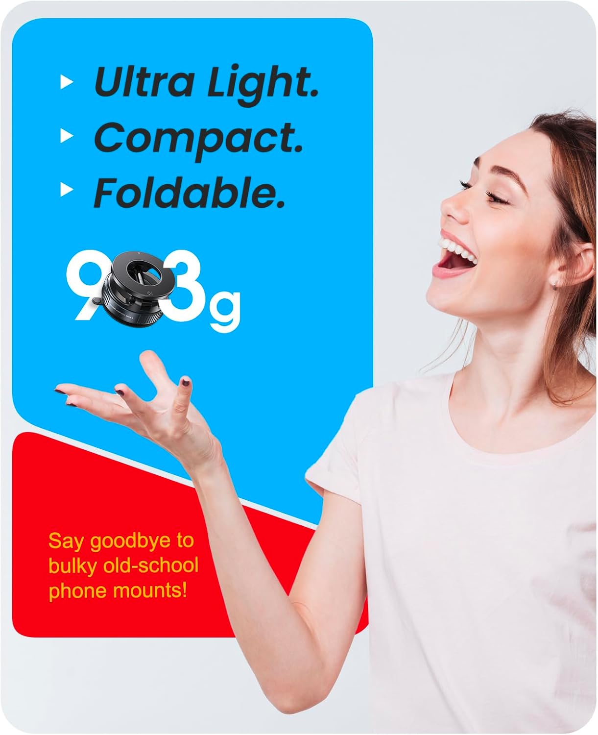 🧲 Vacuum Suction Magnetic Car Phone Holder