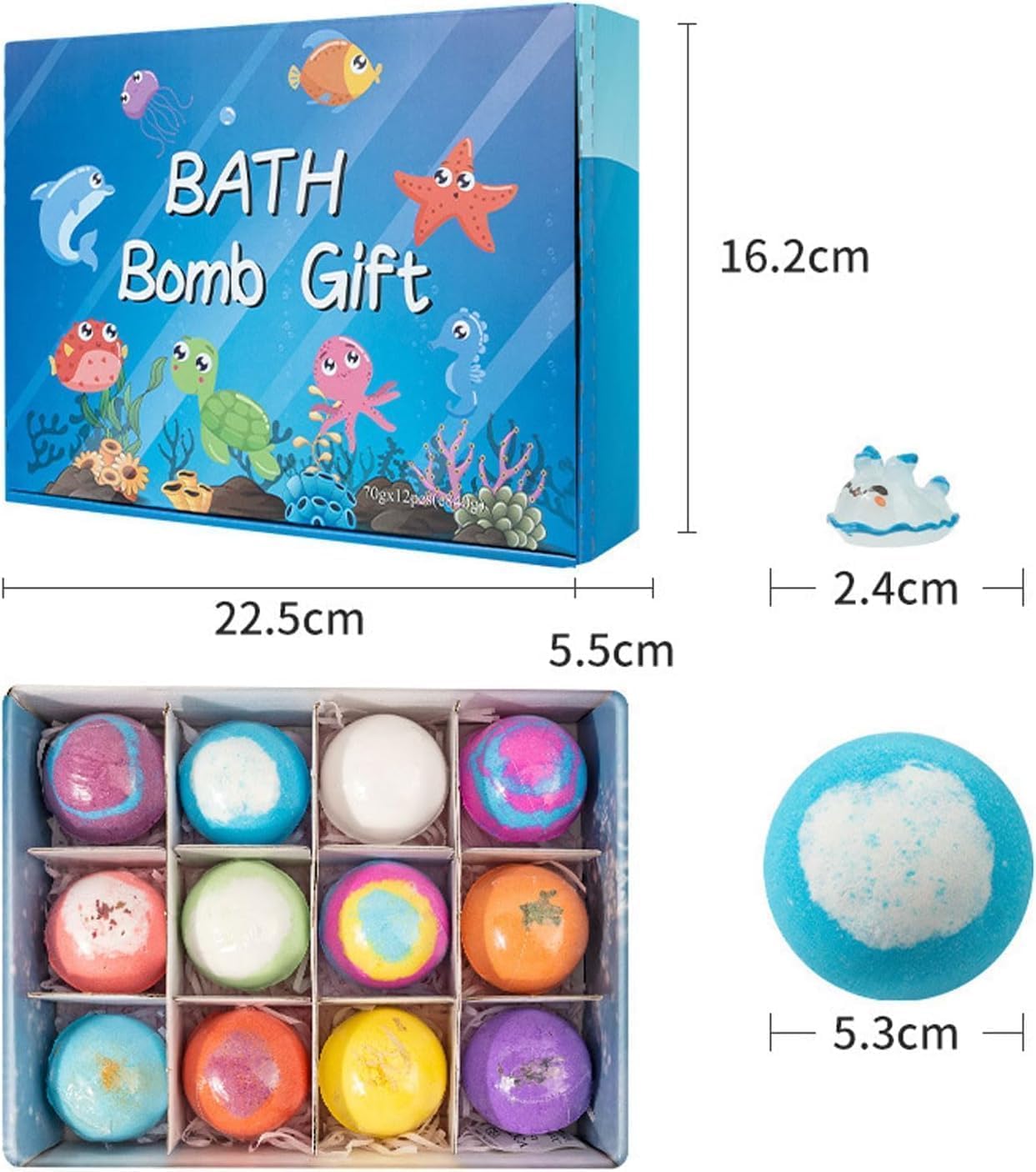 👉 🛁 Kids Bath Bombs with Surprise Toys – 12 Pack 🎁