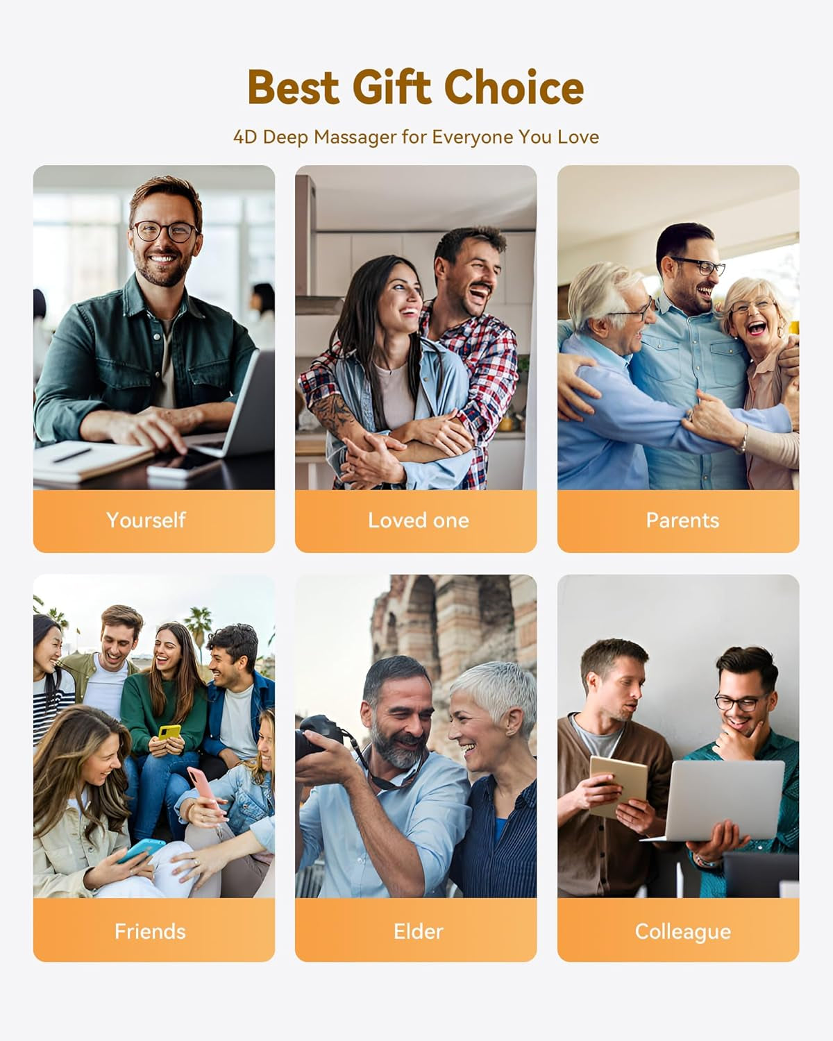 Neck, Back  and Shoulder Massager with Heat, Deep Tissue 4D Kneading Massage Pillow for Shoulder