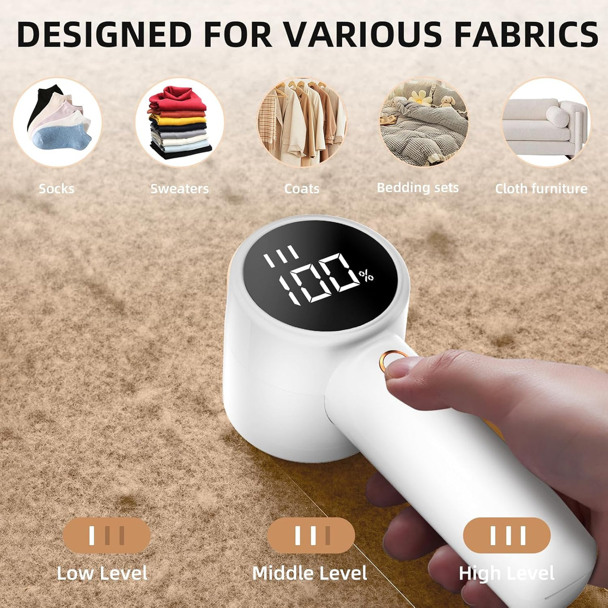 Electric Fabric Shaver – Rechargeable Lint & Pill Remover