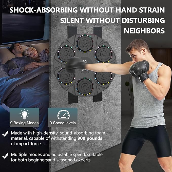 🥊 Smart Electronic Music Boxing Wall Target