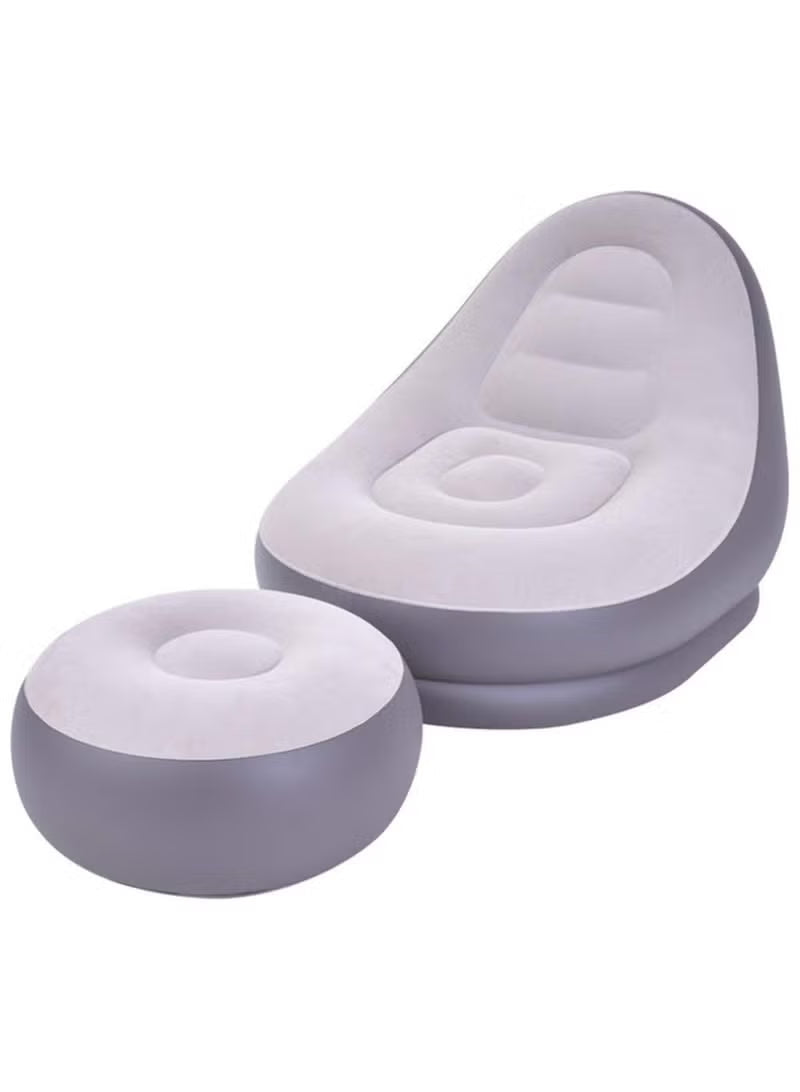 2PCS Portable Inflatable Sofa Chair with Air Pump