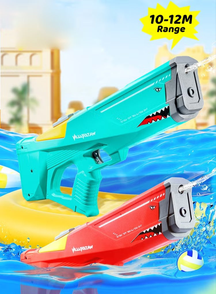 🔫 Electric Water Gun with LED Lights & 10m Range