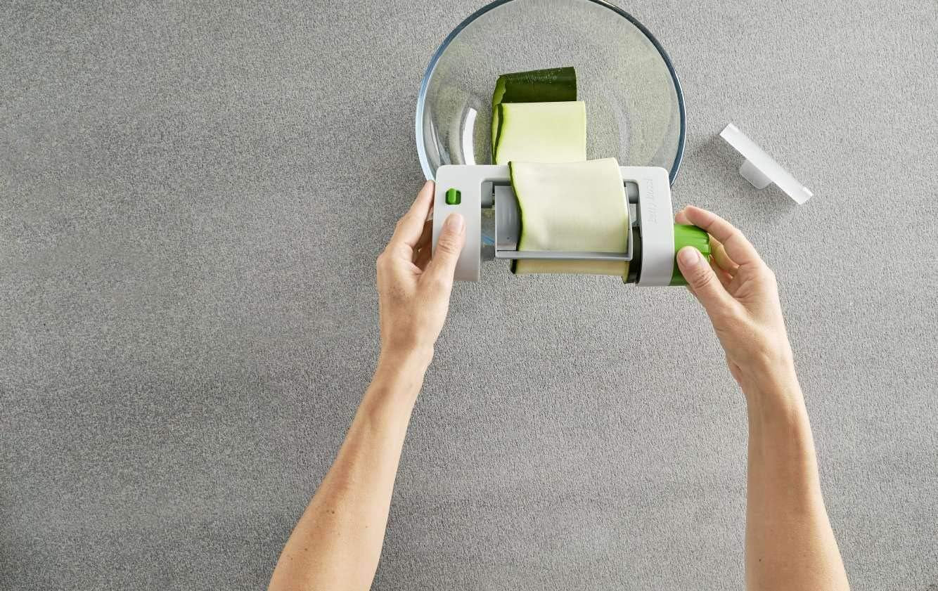 Veggie Sheet Slicer, Green, Plastic, Fruit and Vegetable Cutter