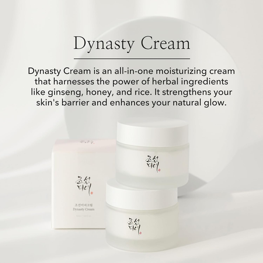 Beauty of Joseon Dynasty Cream Hydrating Face Moisturizer for Dry, Sensitive Skin 50ml, 1.69 fl.oz