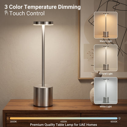 Rechargeable LED Table Lamp – Cordless Dimmable Light
