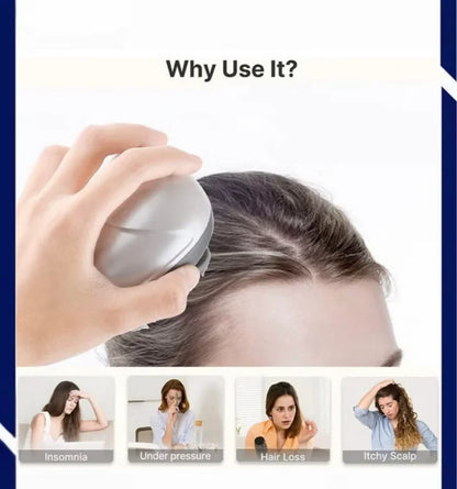 Octopus Scalp Massager - Electric Head Massager(Silvery White)