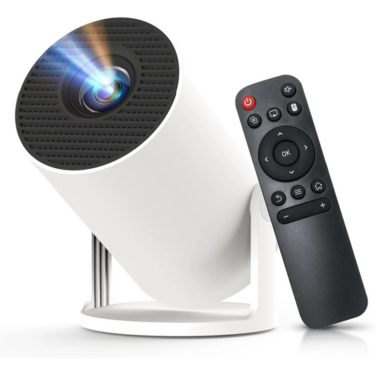 Built-In Apps & 2025 Upgraded Smart Projector with Wi-Fi 6 & Bluetooth 5.4, 1080P 4K Support Full HD