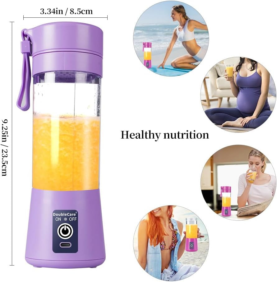 Portable Electric USB Juicer Blender Juicer for Shakes and Smoothies, Juice,380Ml, 