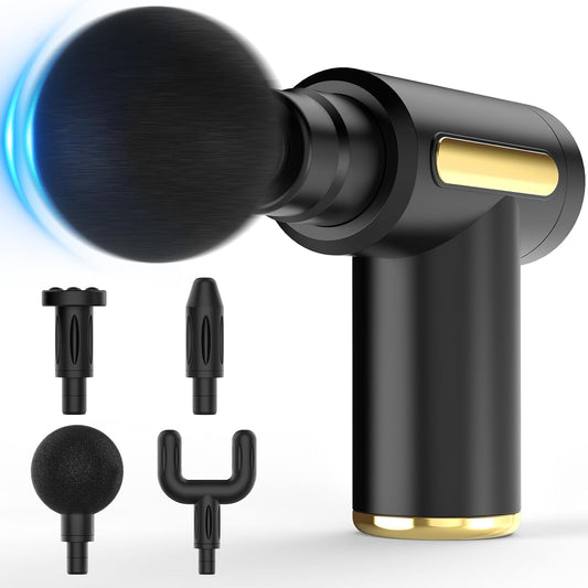 Handheld Portable Muscle Massager Tool for Full Body Pain Relief, Ideal Gifts for Men, Women(Black)