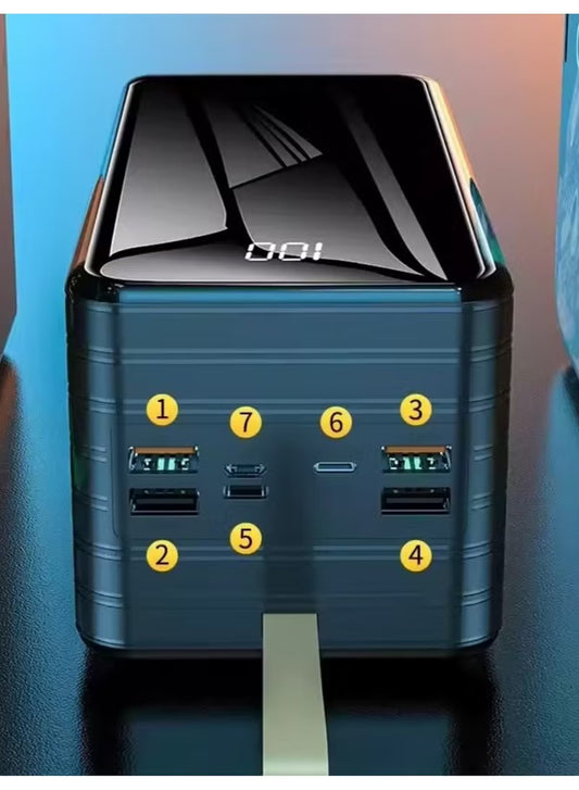 🔋 80000mAh Power Bank With LED Light