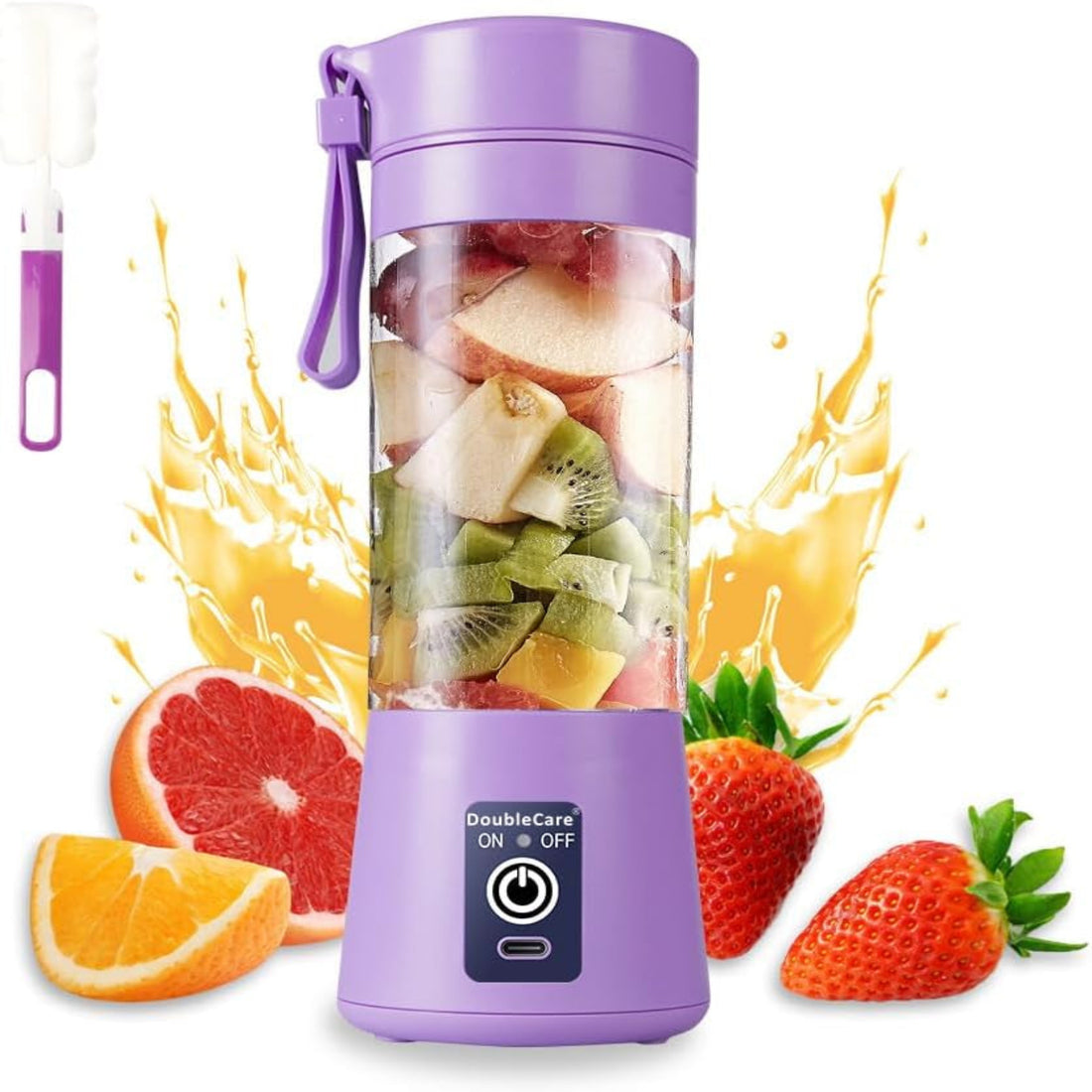 Portable Electric USB Juicer Blender Juicer for Shakes and Smoothies, Juice,380Ml, 