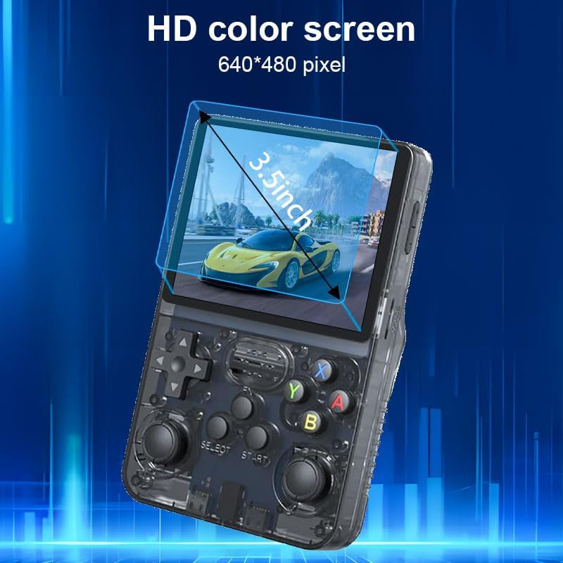 R36S Handheld Game Console, 3.5" Portable Video Gaming Player with Built in 3000+ Games, 