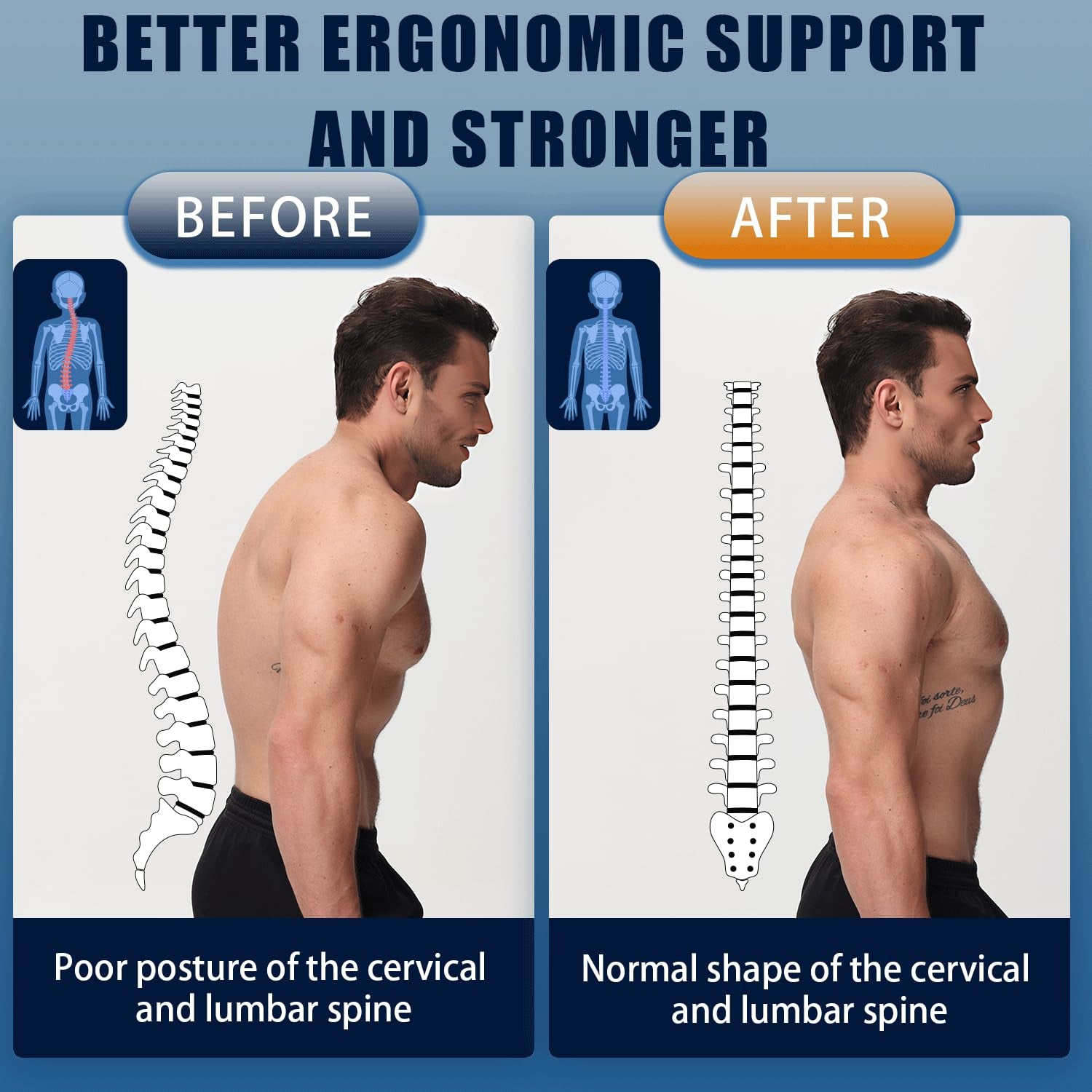 Posture Corrector for Men and Women, Adjustable Back Brace for Back, Neck and Shoulder Pain Relief