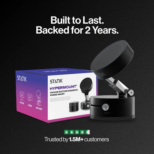 📱🔥 HyperMount Vacuum Phone Holder – Stick • Twist • Lock